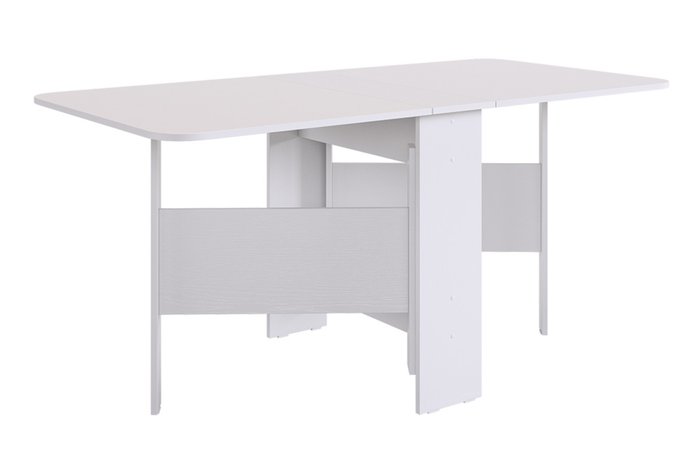 Раскладной стол-книжка Мечта 2 бело-серого цвета - купить Обеденные столы по цене 5290.0