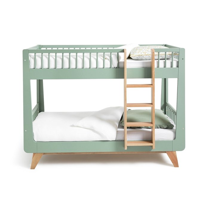 Кровать двухъярусная Willox 90x190 зеленого цвета - купить Двухъярусные кроватки по цене 127742.0