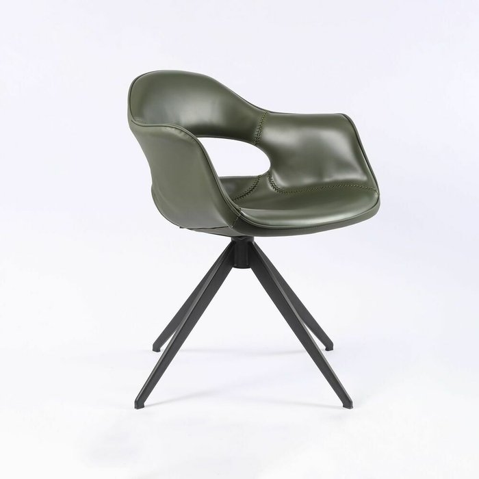 Стул вращающийся Вермонт темно-зеленого цвета - лучшие Обеденные стулья в INMYROOM