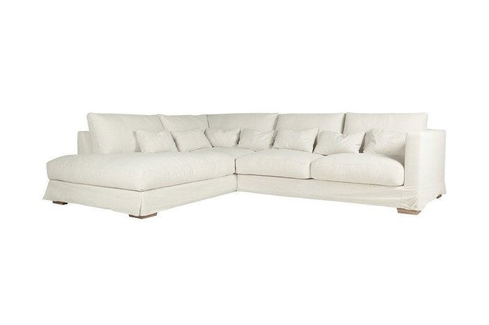 Угловой диван Heaven молочного цвета - лучшие Угловые диваны в INMYROOM