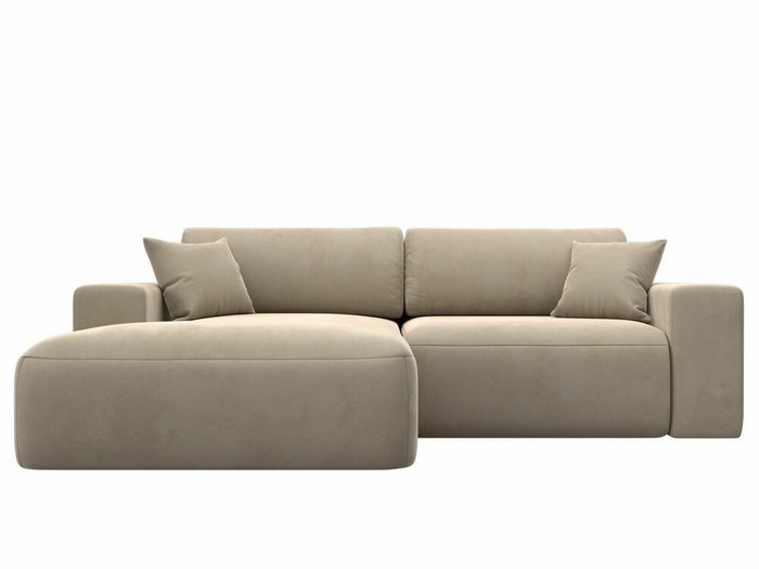 Угловой диван-кровать Лига 036 Классик бежевого цвета левый угол - купить Угловые диваны по цене 86999.0