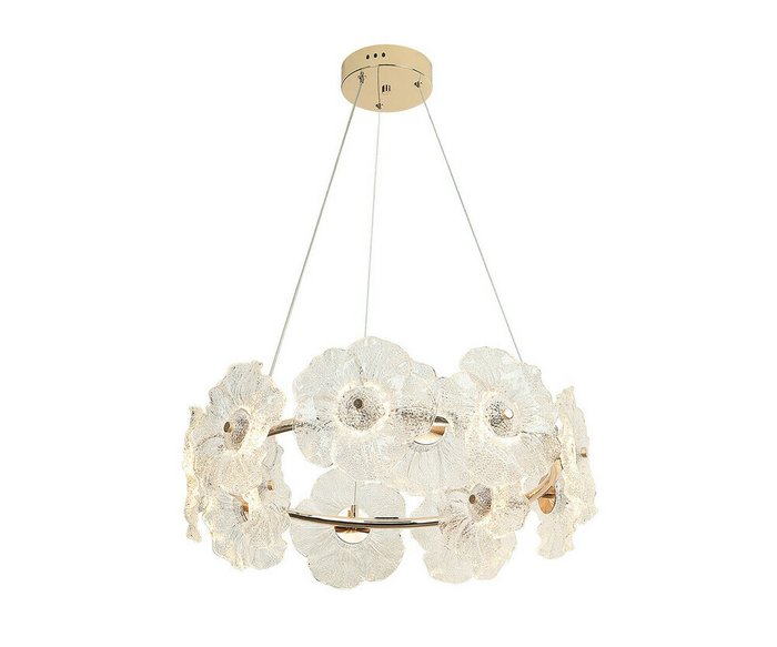 Люстра Грея латунь d60 h150 Led 12*4W (3000K)