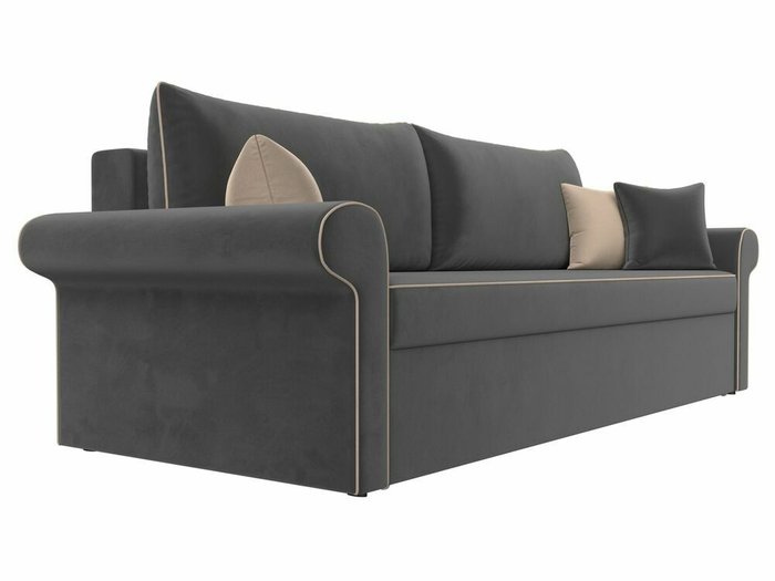 Прямой диван-кровать Милфорд серого цвета - лучшие Прямые диваны в INMYROOM