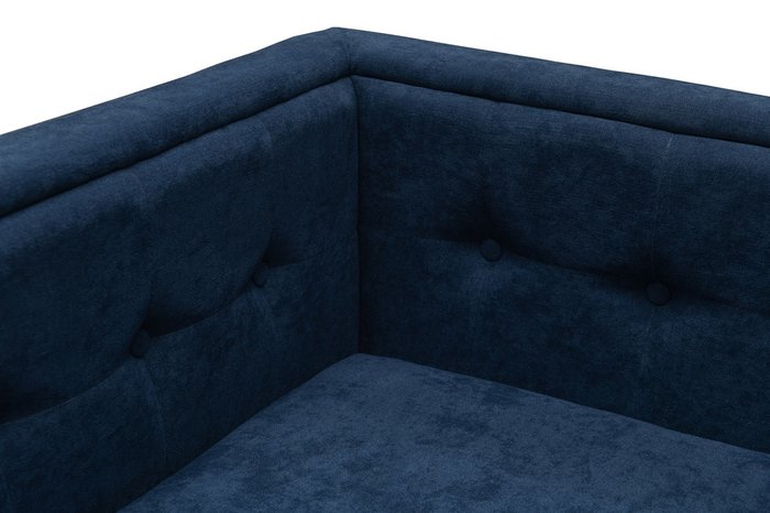 Прямой диван Эгоист синего цвета  - лучшие Прямые диваны в INMYROOM