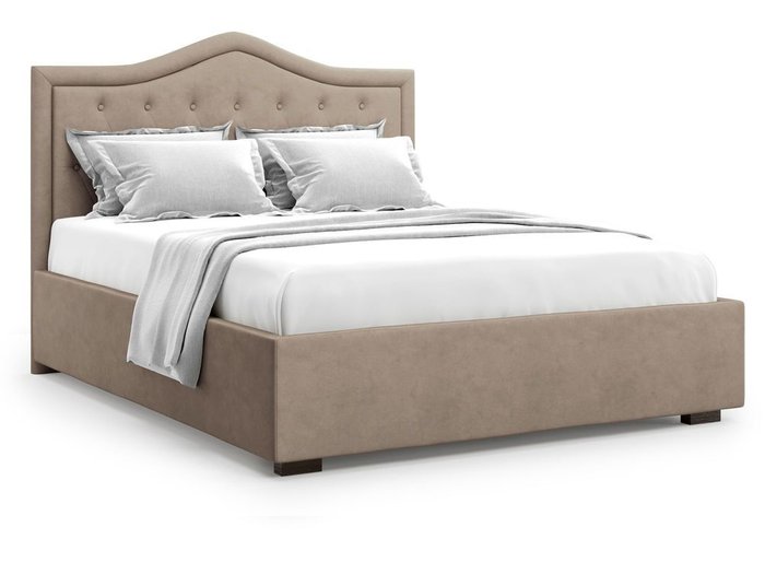 Кровать с подъемным механизмом Tibr 160х200 темно-бежевого цвета - купить Кровати для спальни по цене 43000.0