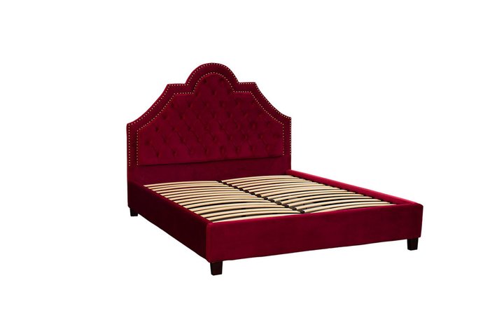 Кровать красная двуспальная с изголовьем 160х200 - купить Кровати для спальни по цене 57000.0