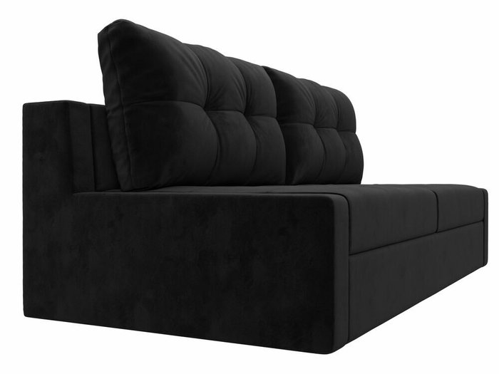 Прямой диван-кровать Мартин черного цвета - лучшие Прямые диваны в INMYROOM