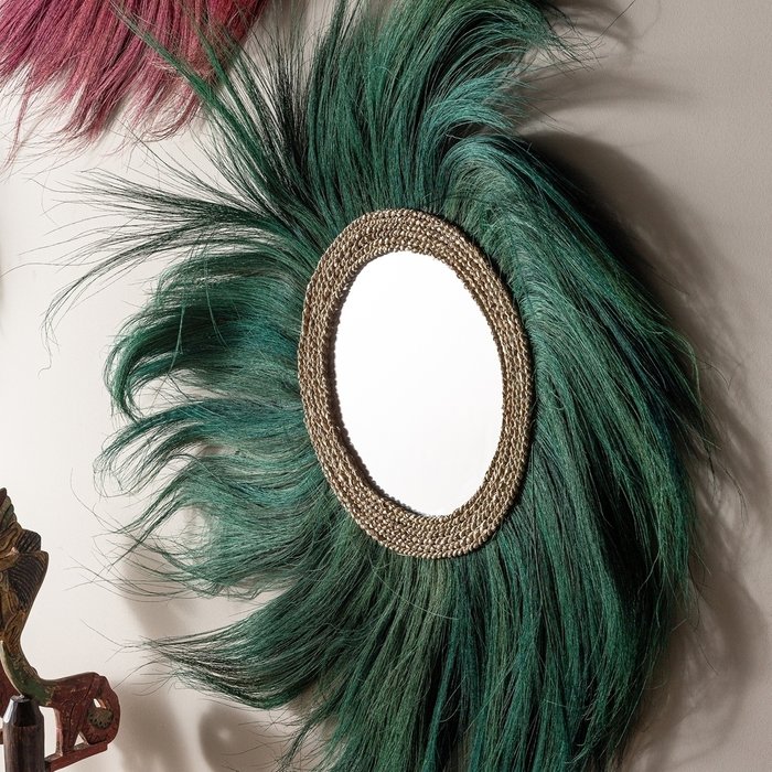 Настенное зеркало Sinko зеленого цвета - лучшие Настенные зеркала в INMYROOM
