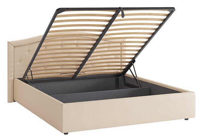 Кровать Верона 160х200 кремового цвета с подъемным механизмом - лучшие Кровати для спальни в INMYROOM