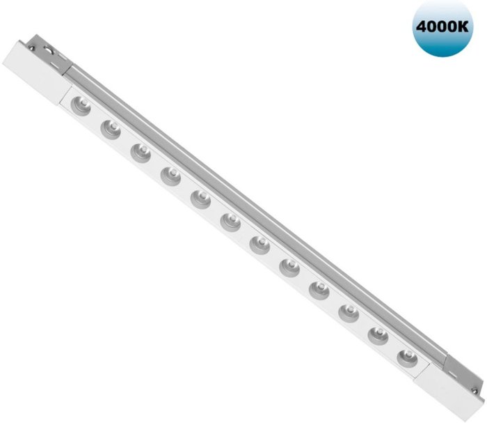Трековый светильник низковольтный Novotech Flum 359432 SHINO белый LED 12W 48V 4000K