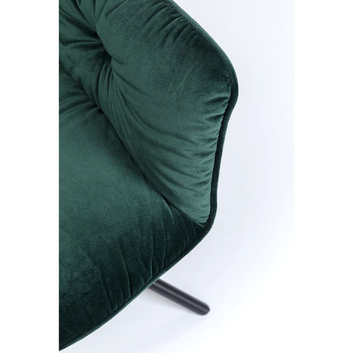 Стул мягкий с подлокотниками Lina зеленого цвета - лучшие Обеденные стулья в INMYROOM