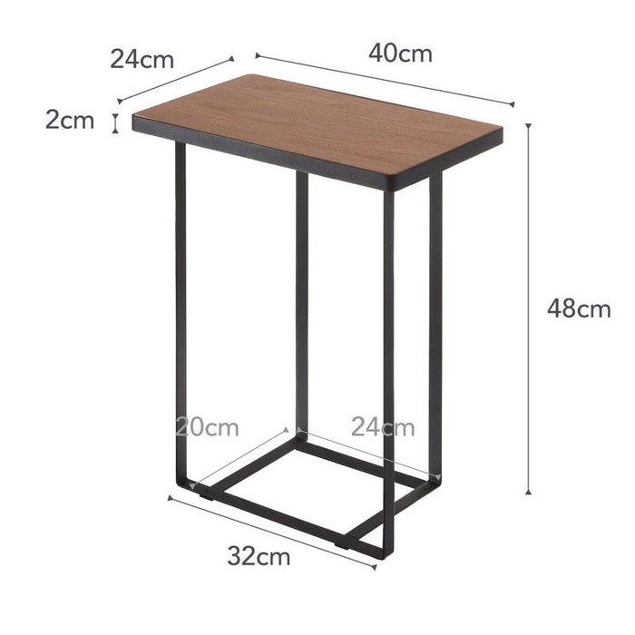 Кофейный столик Tower с черным основанием  - купить Кофейные столики по цене 14571.0