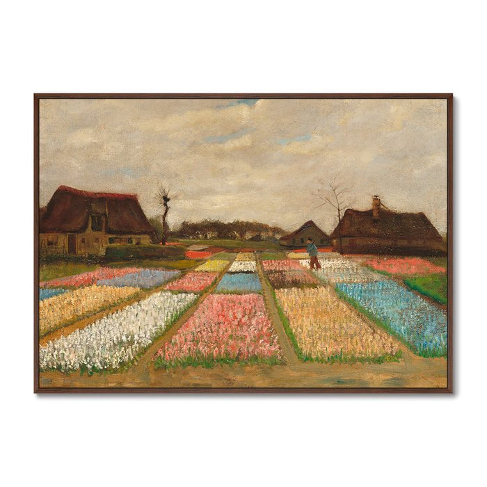Репродукция картины Flower beds in Holland 1883 г. - купить Картины по цене 21999.0