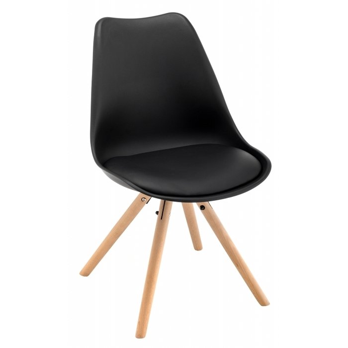 Обеденный стул Bonito черного цвета - купить Обеденные стулья по цене 4400.0