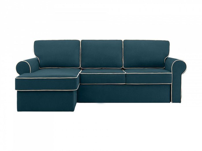Угловой диван-кровать Murom синего цвета 