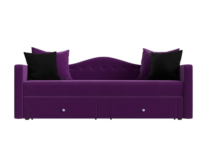 Прямой диван-кровать Дориан фиолетового цвета - купить Прямые диваны по цене 30999.0