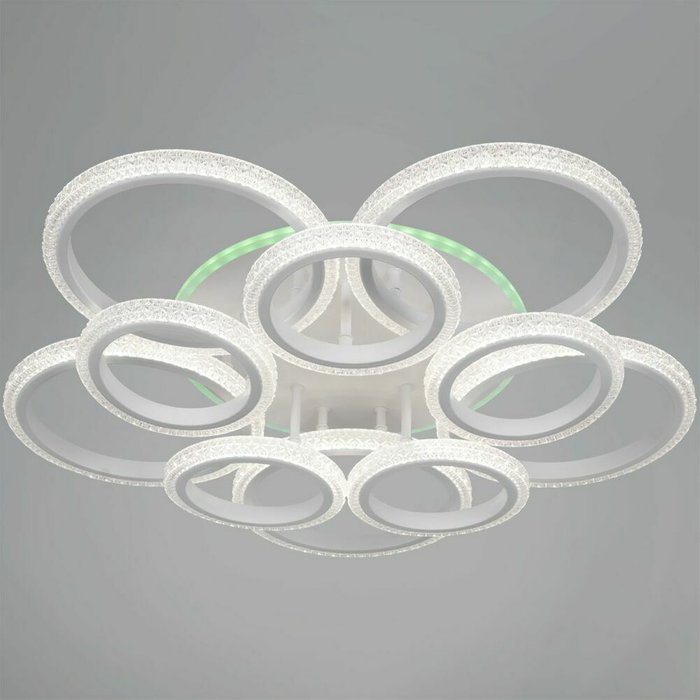 Потолочная люстра 06333-0.3-5+5A WH (RGB) (акрил, цвет прозрачный) - лучшие Потолочные люстры в INMYROOM