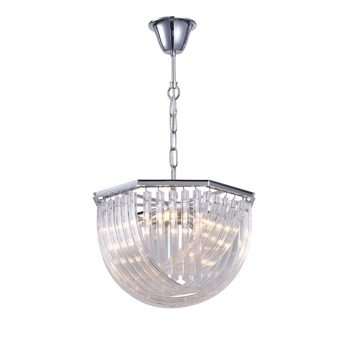 Подвесной светильник Murano chrome из закрученных подвесок
