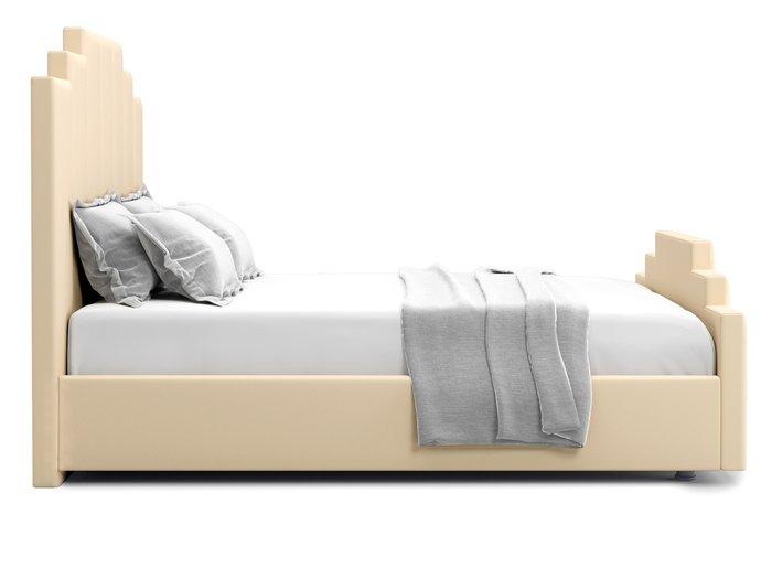 Кровать Velino 160х200 светло-бежевого цвета с подъемным механизмом - лучшие Кровати для спальни в INMYROOM