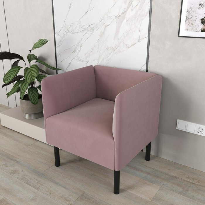 Кресло Монреаль пыльно-розового цвета - купить Интерьерные кресла по цене 11990.0