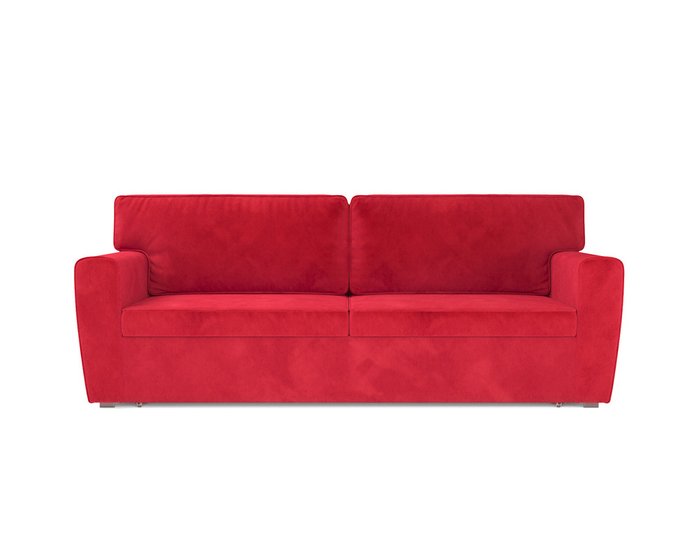 Прямой диван-кровать Оскар красного цвета - купить Прямые диваны по цене 34090.0