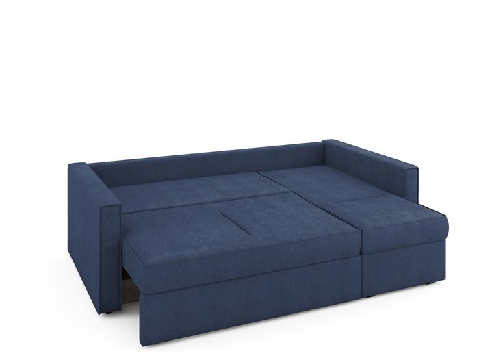 Угловой раскладной диван Macao правый синего цвета - купить Угловые диваны по цене 72100.0
