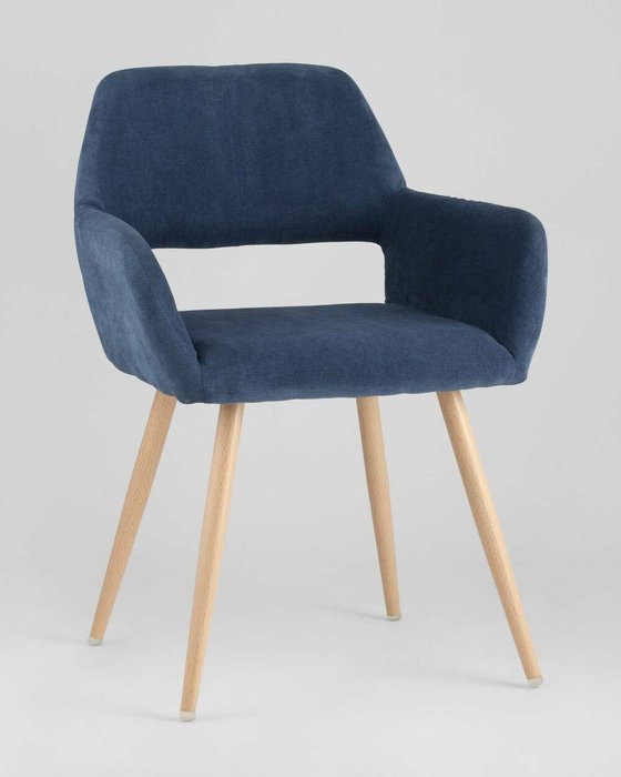 Стул Кромвель синего цвета - купить Обеденные стулья по цене 21990.0