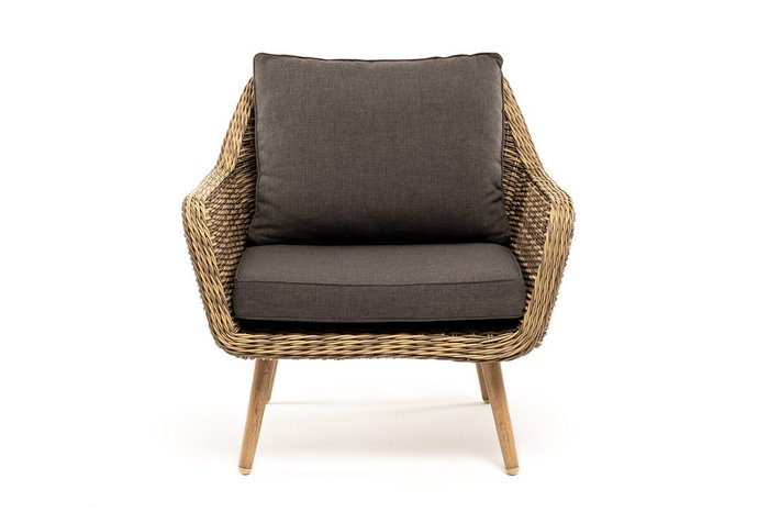 Садовое кресло Прованс светло-коричневого цвета - купить Садовые кресла по цене 34200.0