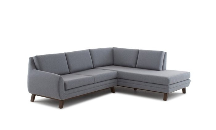 Модульный угловой диван темно-серого цвета - лучшие Угловые диваны в INMYROOM