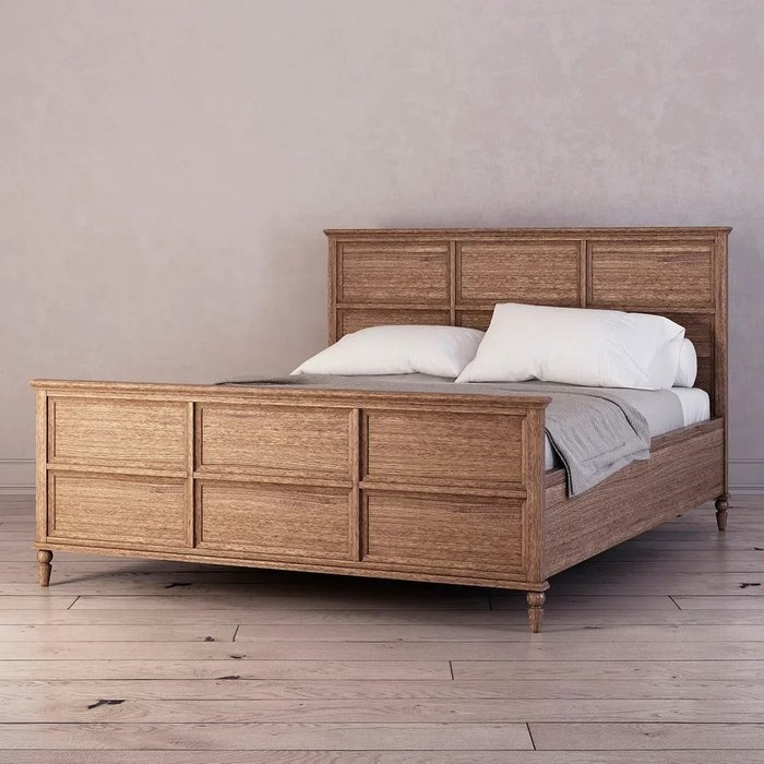 Кровать Vilton из дуба с изножьем 180х200 - лучшие Кровати для спальни в INMYROOM