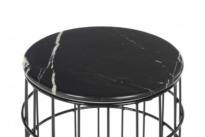 Стол Sidekick Marble черного цвета - купить Кофейные столики по цене 13493.0