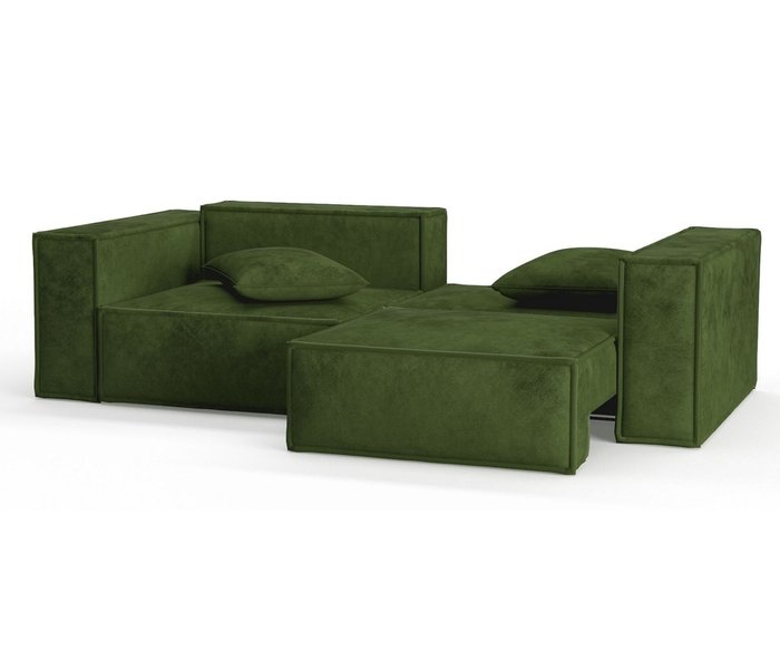 Диван-кровать из велюра Ли Рой зеленого цвета - лучшие Прямые диваны в INMYROOM
