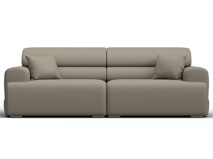 Диван Лига-109 бежевого цвета (экокожа) - купить Прямые диваны по цене 82990 Диван Лига-109 бежевого цвета (экокожа) - купить Прямые диваны по цене 82990