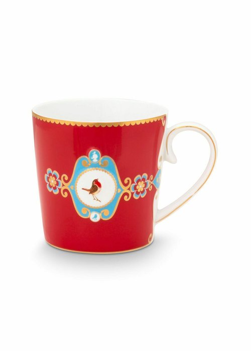 Набор из 2-х больших кружек Love Birds Medallion Red, 250 мл - купить Для чая и кофе по цене 3681.0