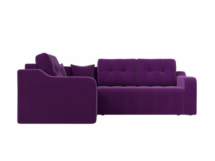 Угловой диван-кровать Кембридж фиолетового цвета левый угол - купить Угловые диваны по цене 58999.0