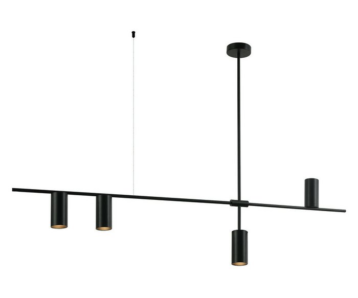 Люстра Рия черный w126*6 h96/66/56 GU10 4*10W Люстра Рия черный w126*6 h96/66/56 GU10 4*10W