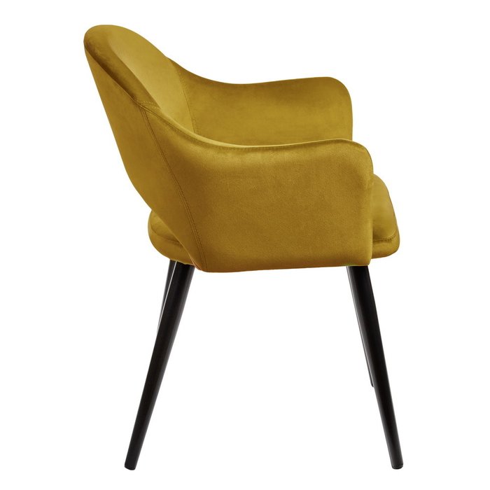 Стул Bruno горчичного цвета - лучшие Обеденные стулья в INMYROOM