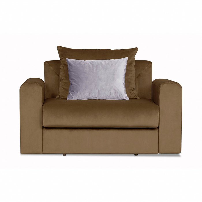 Кресло-кровать Мэдисон Лувр коричневого цвета - лучшие Интерьерные кресла в INMYROOM