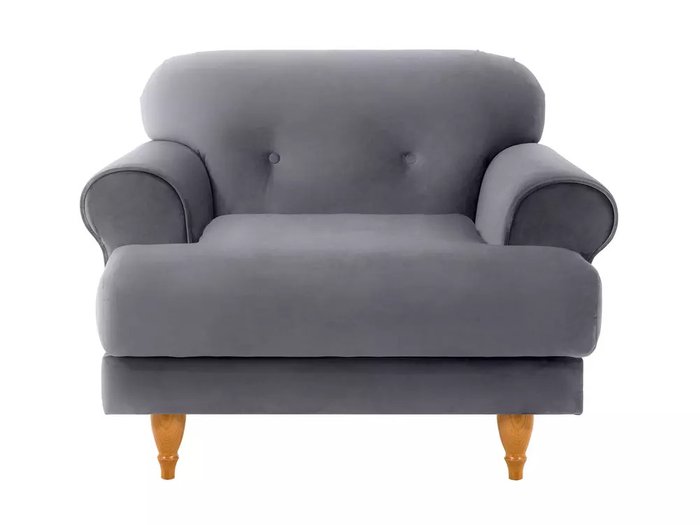 Кресло Italia серого цвета - купить Интерьерные кресла по цене 45540.0