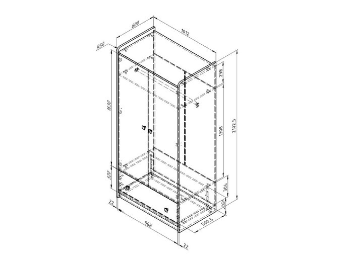 Шкаф Дельта Сильвер белого цвета - лучшие Детские шкафы в INMYROOM Шкаф Дельта Сильвер белого цвета - лучшие Детские шкафы в INMYROOM