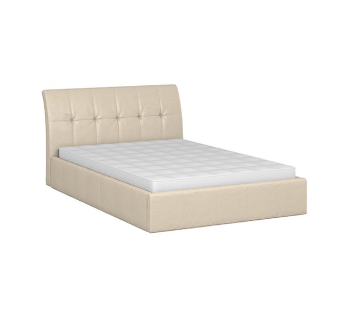 Кровать Инуа 140х200 бежевого цвета с подъемным механизмом  - купить Кровати для спальни по цене 75855.0