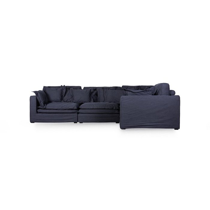Угловой диван Hogsmill серо-синего цвета  - купить Угловые диваны по цене 383355.0