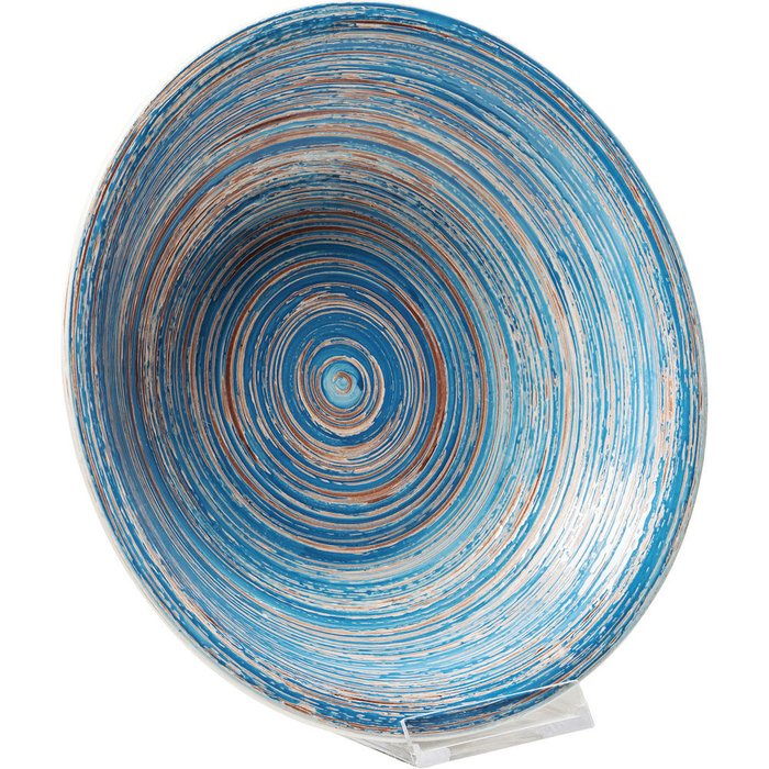 Тарелка Swirl голубого цвета - купить Тарелки по цене 574.0