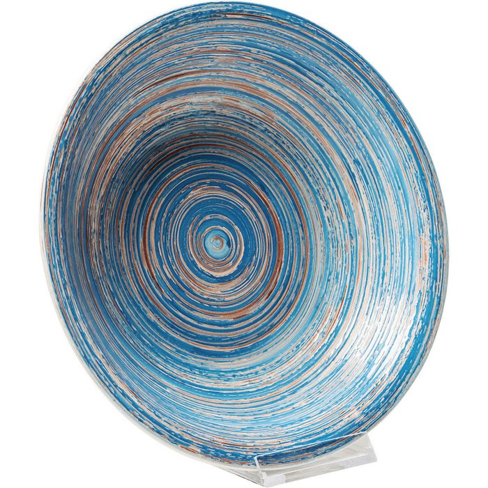 Тарелка Swirl голубого цвета - купить Тарелки по цене 574.0 Тарелка Swirl голубого цвета - купить Тарелки по цене 574.0
