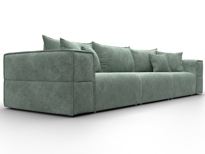 Диван-кровать Лига-058 Лонг светло-зеленого цвета - лучшие Прямые диваны в INMYROOM Диван-кровать Лига-058 Лонг светло-зеленого цвета - лучшие Прямые диваны в INMYROOM