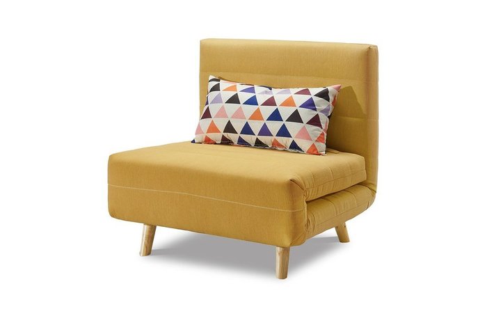 Кресло-кровать Flex желтого цвета - лучшие Интерьерные кресла в INMYROOM