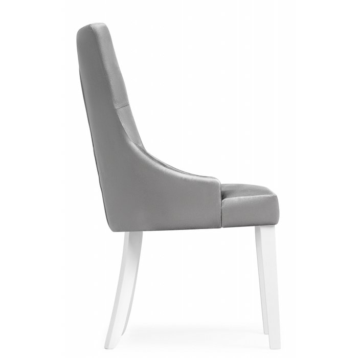 Стул Elegance white fabric grey серого цвета - лучшие Обеденные стулья в INMYROOM
