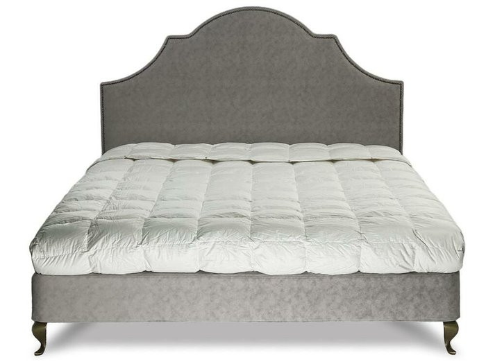 Кровать с мягким изголовьем Carol Base 180х200 серого цвета - лучшие Кровати для спальни в INMYROOM