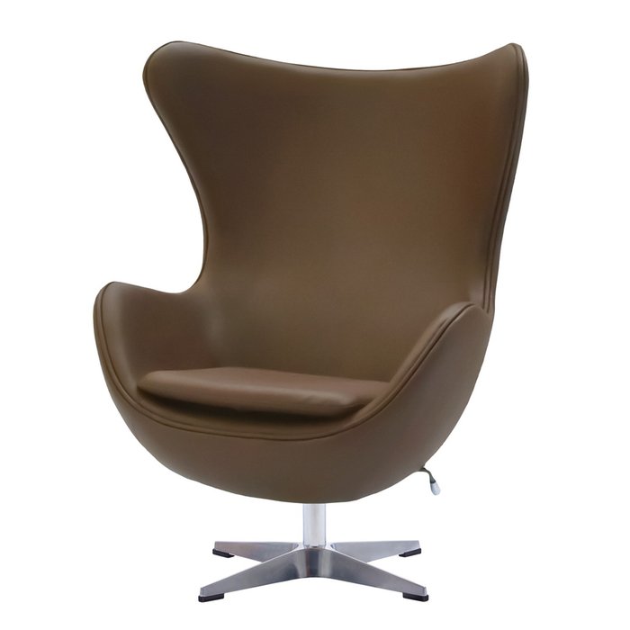 Кресло Egg Style Chair коричневого цвета - лучшие Интерьерные кресла в INMYROOM