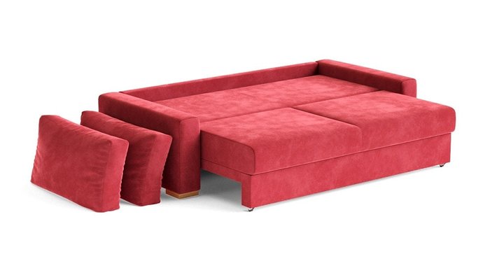 Диван-кровать Матиас красного цвета - лучшие Прямые диваны в INMYROOM